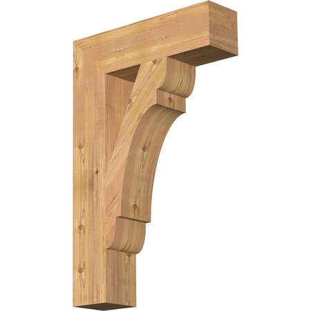Ekena Millwork Olympic Block Smooth Bracket, Western Red Cedar, 5 1/2"W x 22"D x 34"H BKT06X22X34OLY05SWR